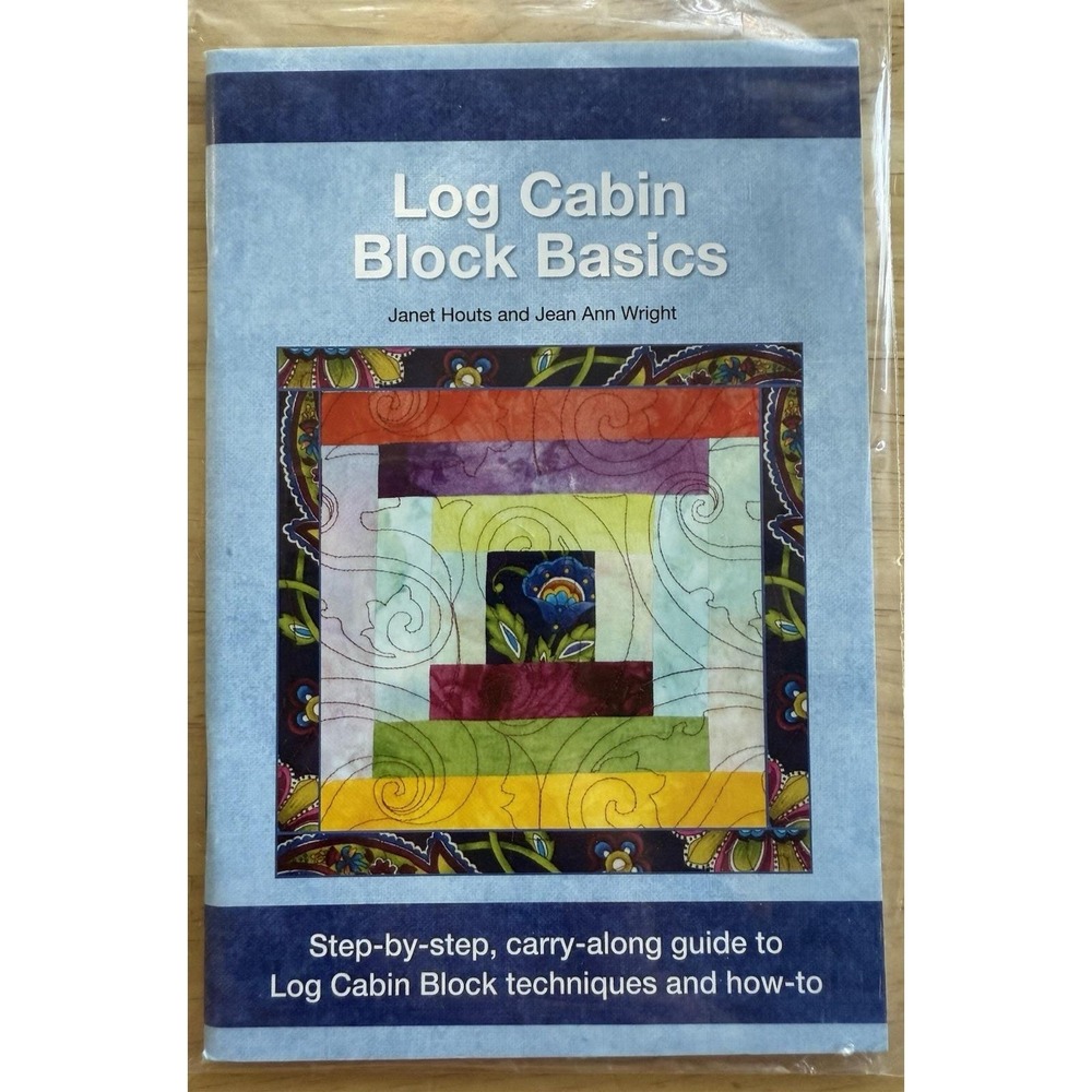 Log Cabin Quilt Block Basics Step-by-Step Small Carry-Along Technique Guide Book